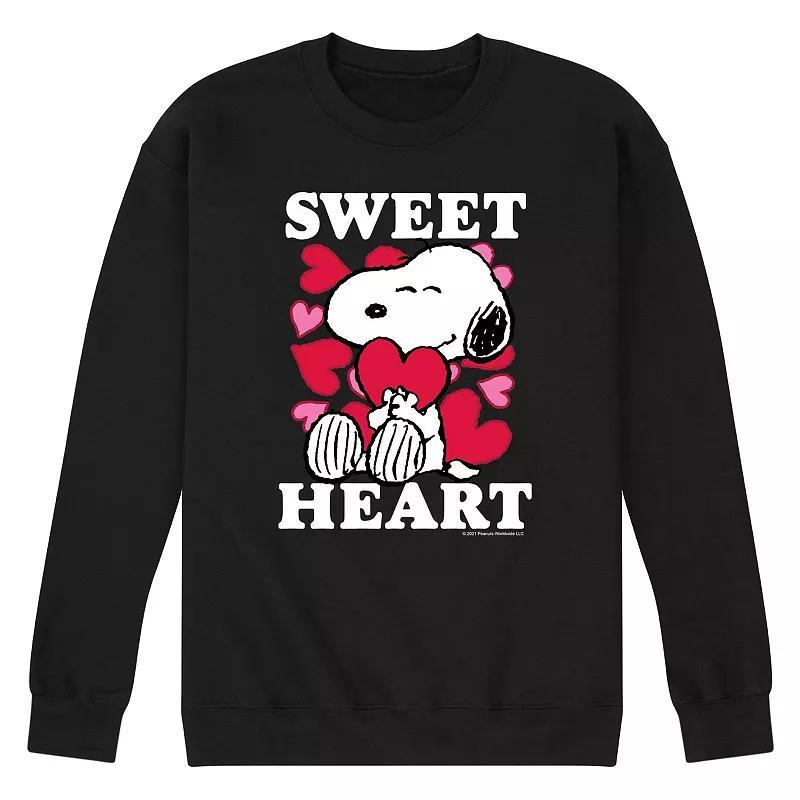 Mens Peanuts Sweetheart Fleece Sweatshirt Product Image