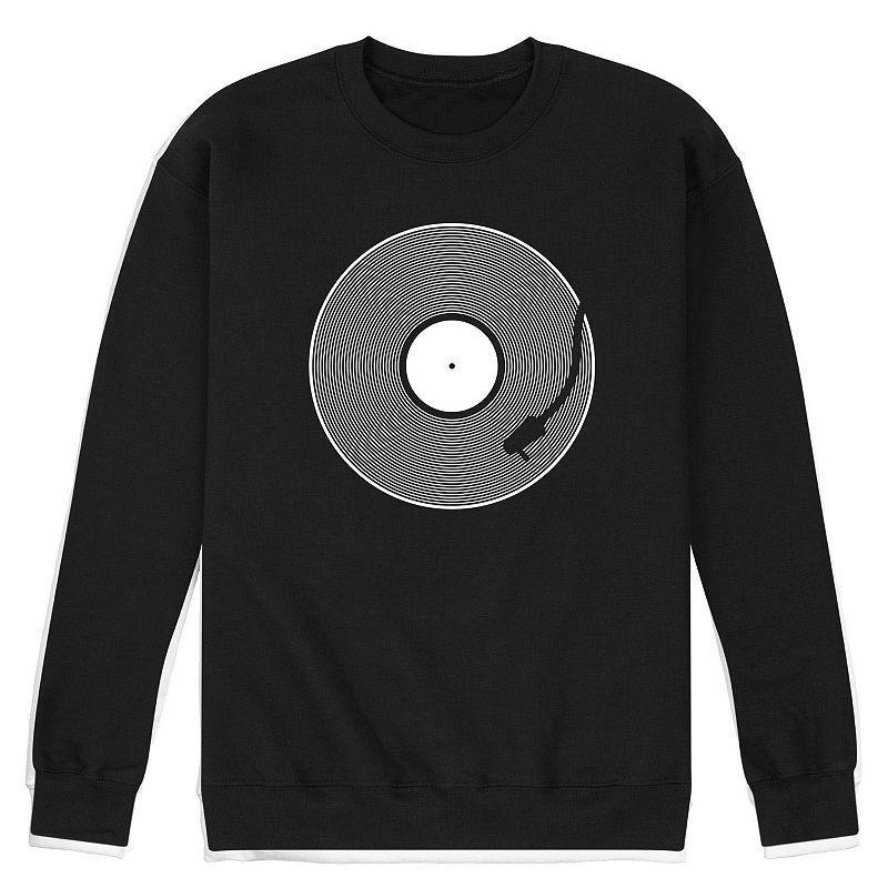 Mens Vinyl Record Fleece Sweatshirt Product Image