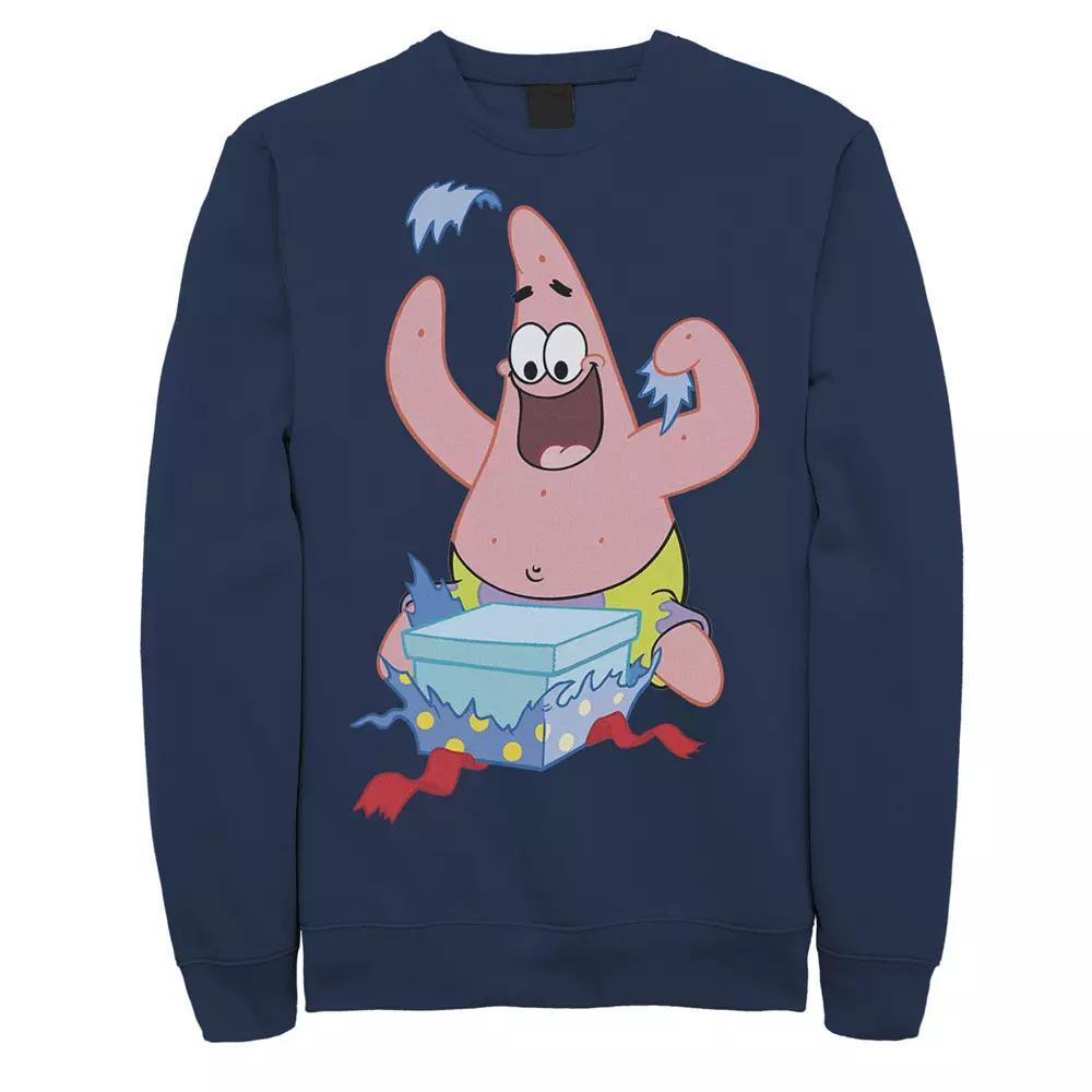 Men's Nickelodeon SpongeBob SquarePants Patrick Star Holiday Sweatshirt, Size: Medium, Black Product Image