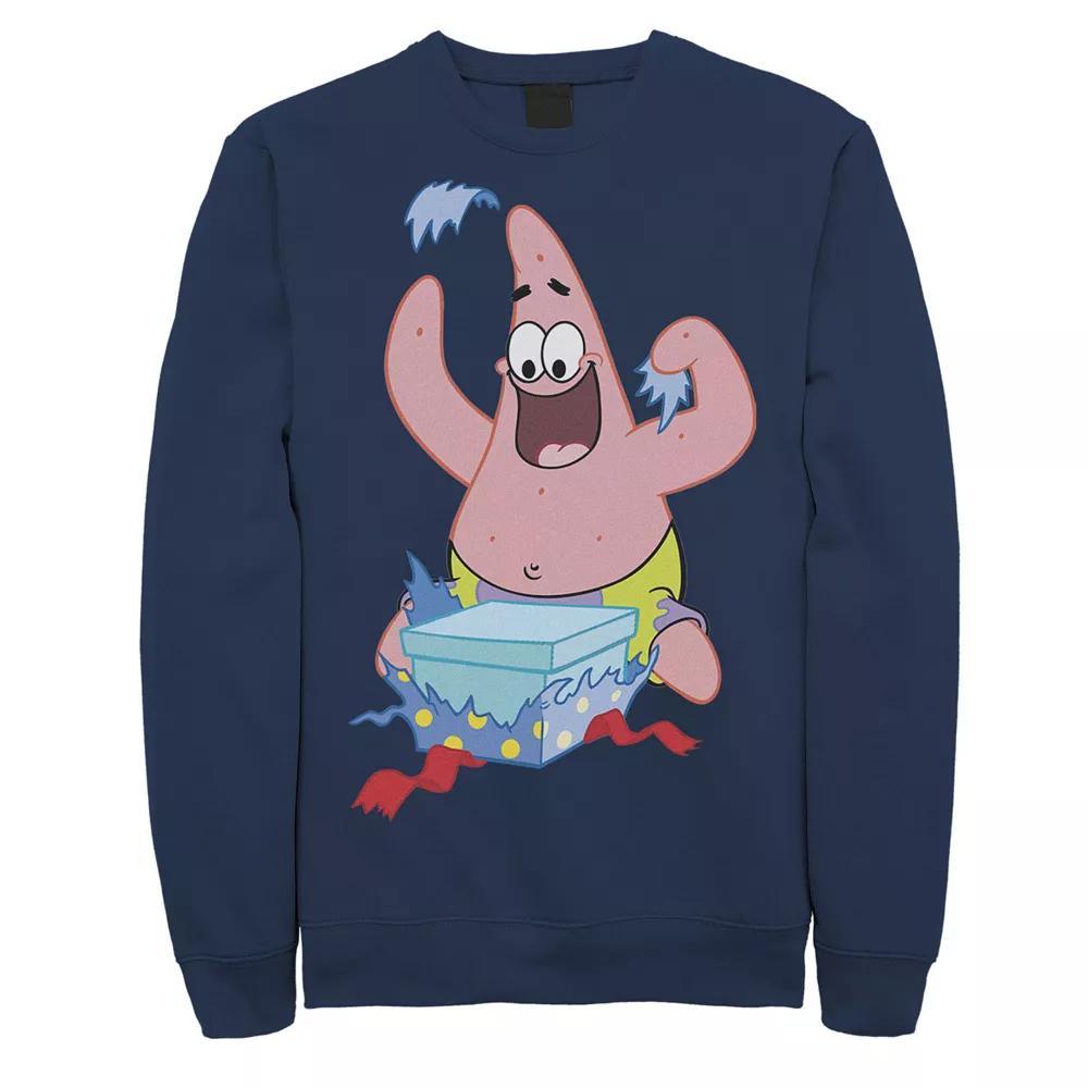 Men's Nickelodeon SpongeBob SquarePants Patrick Star Holiday Sweatshirt, Size: Medium, Black Product Image