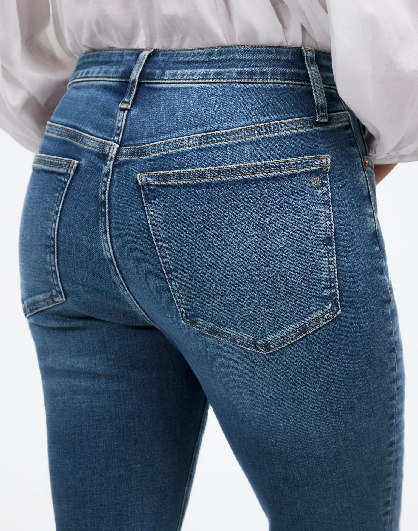Petite Curvy Kick Out Crop Jeans in Lenoir Wash Product Image