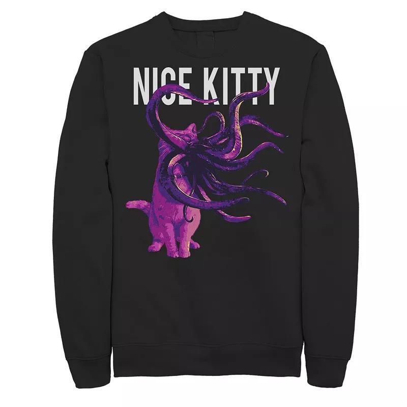 Men's Marvel Captain Marvel Goose Nice Kitty Tentacle Sweatshirt, Size: Small, Black Product Image