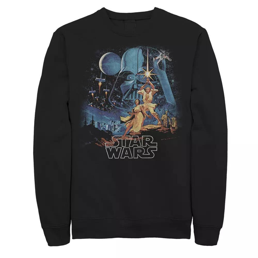 Men's Jurassic Park 93 Raptor Color Pencil Doodle Sweatshirt, Size: XXL, Black Product Image