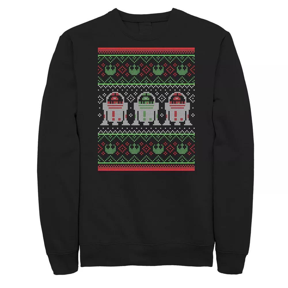 Men's Star Wars R2-D2 Ugly Christmas Sweater Rebel Sweatshirt, Size: XXL, Black Product Image