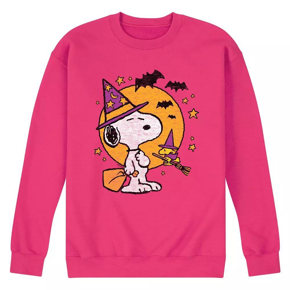 Mens Snoopy Woodstock Witchcraft Long Sleeve Graphic Tee Product Image