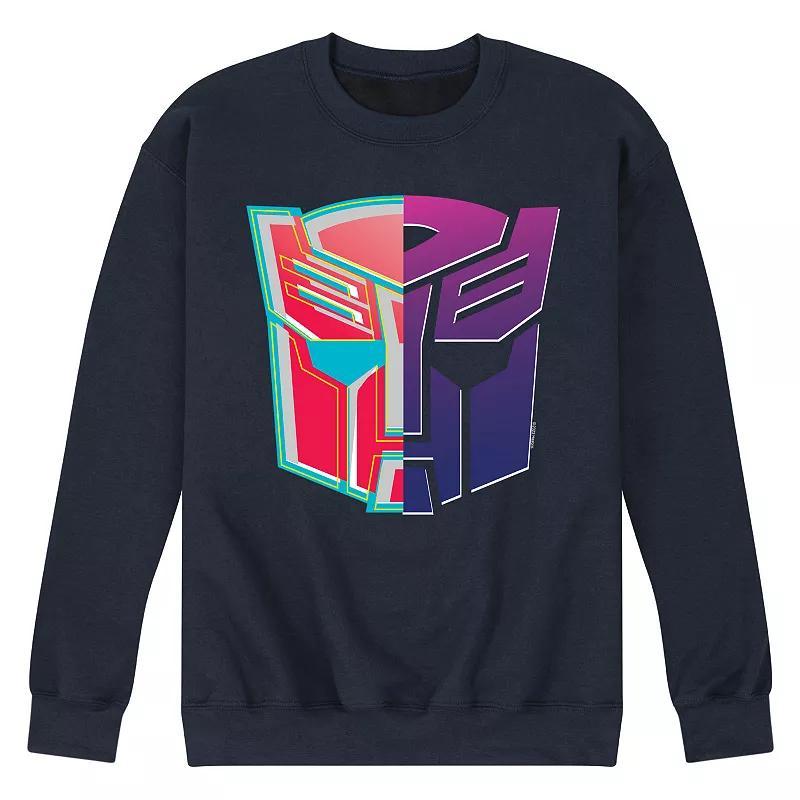 Mens Transformers Decepticons Fleece Sweatshirt Blue Product Image
