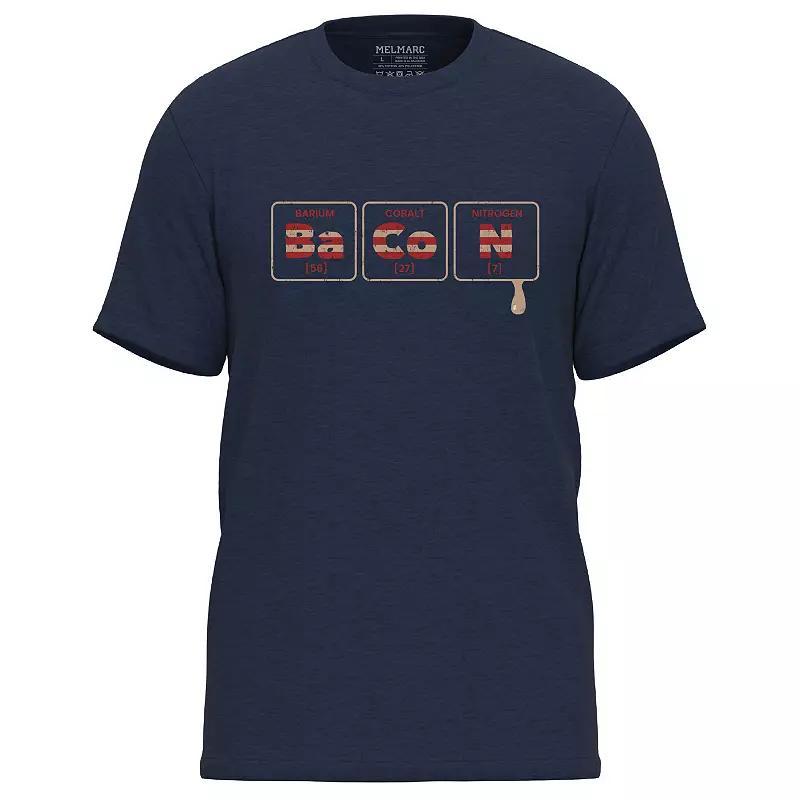 Men's Bacon Element Graphic Tee, Size: Small, Navy Grey Product Image