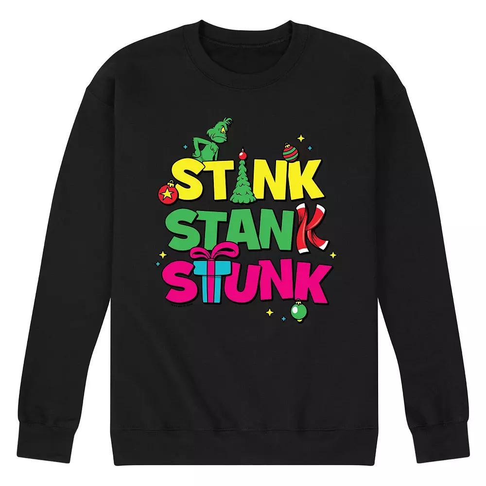 Mens SpongeBob SquarePants Peace Love Fleece Sweatshirt Blue Product Image