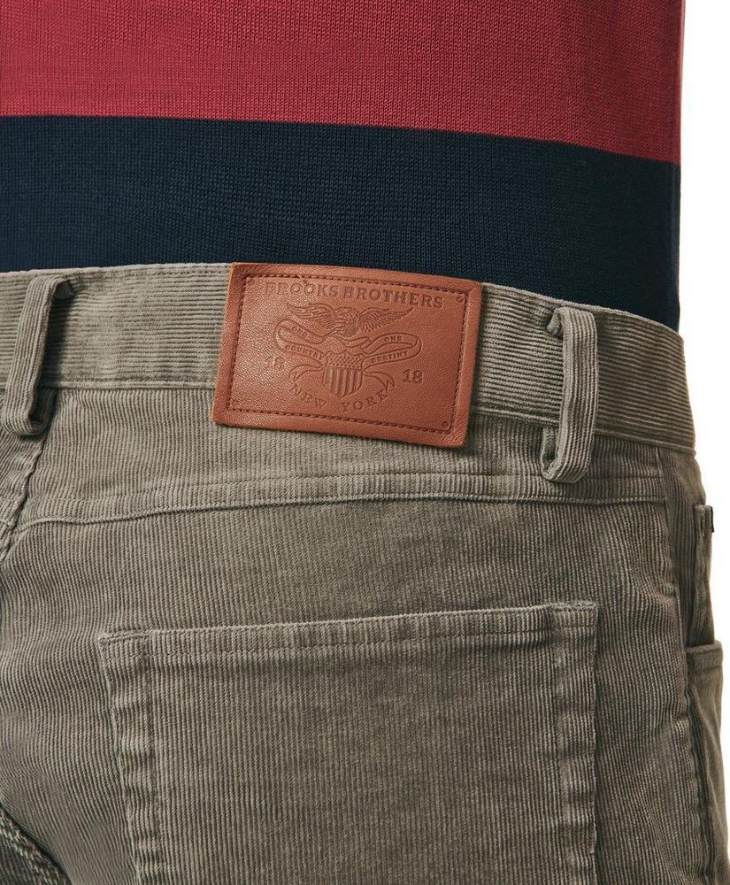 Slim Fit Five-Pocket Stretch Corduroy Pants Product Image