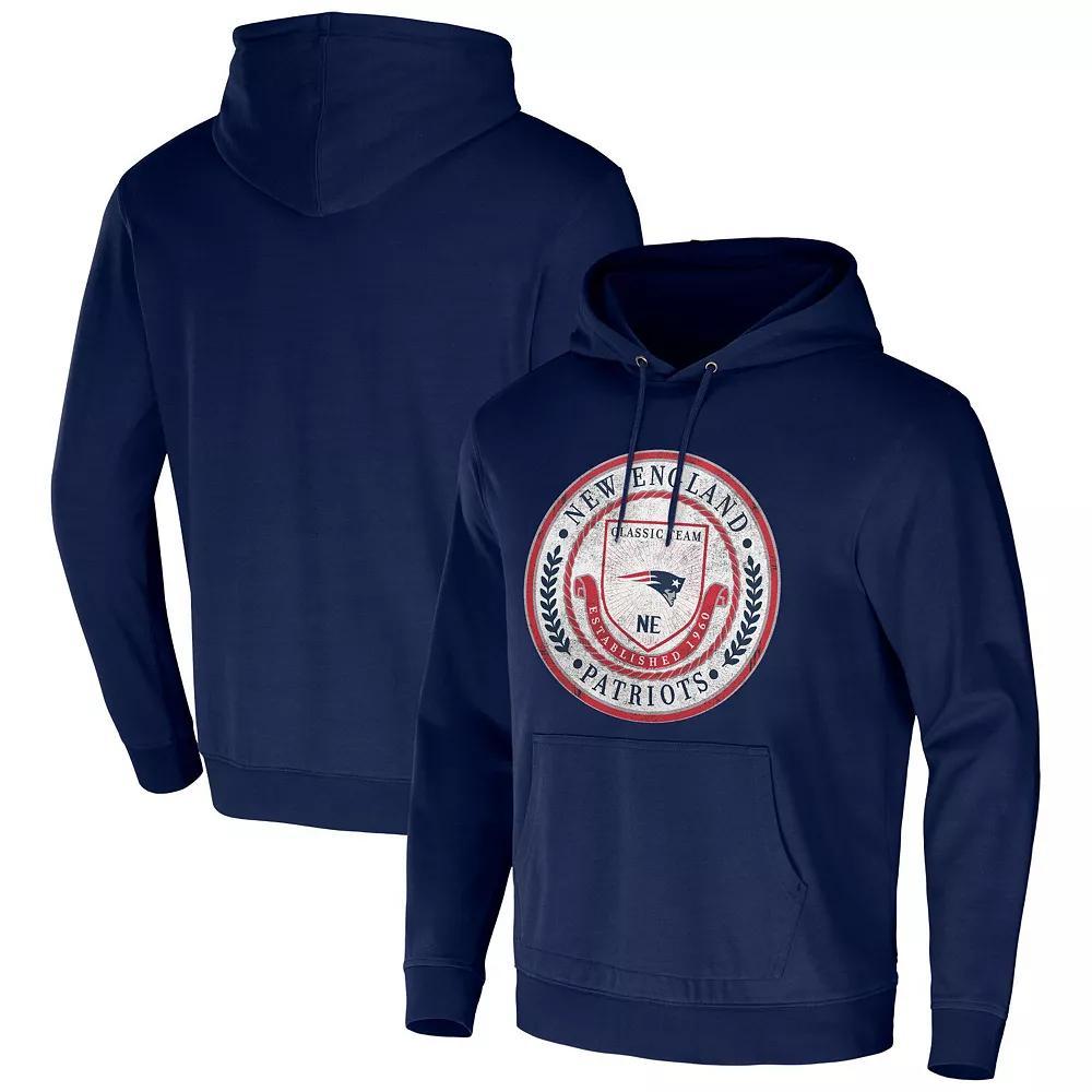 Men's NFL x Darius Rucker Collection by Fanatics Navy New England Patriots Washed Pullover Hoodie, Size: 2XL, Blue Product Image