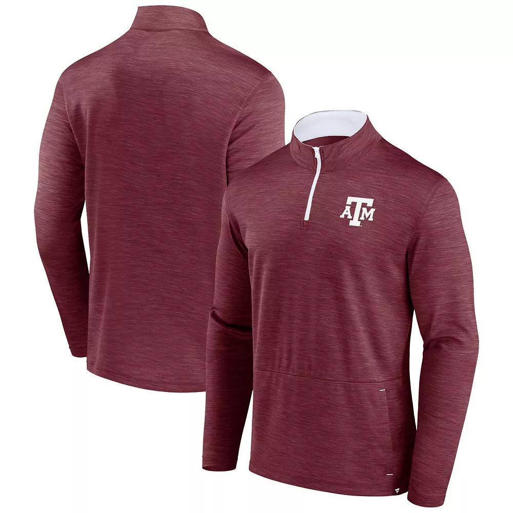 Men's Fanatics Branded Red Wisconsin Badgers Classic Homefield Quarter-Zip Top, Size: Large Product Image