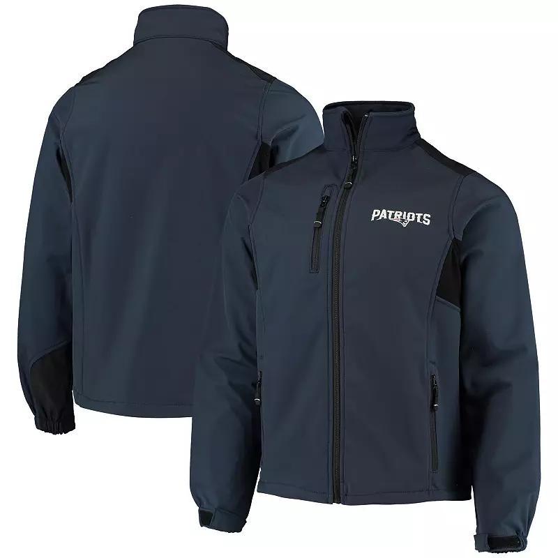 Men's Dunbrooke Navy New England Patriots Circle Softshell Fleece Full-Zip Jacket, Size: 5XL, Blue Product Image