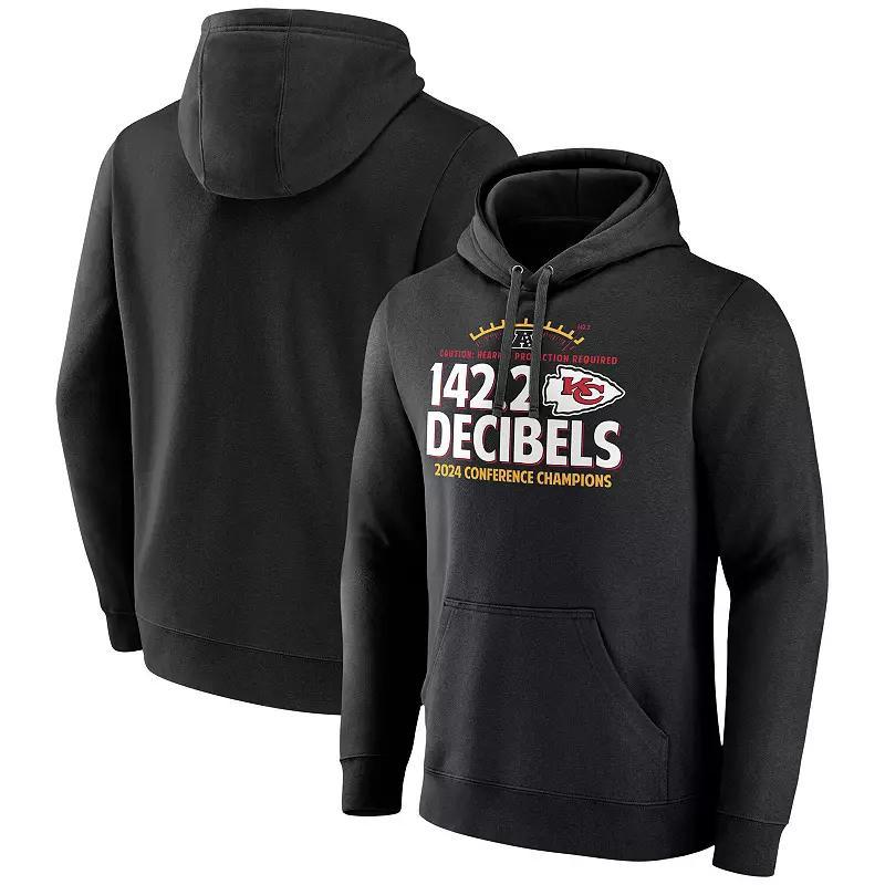 Men's Fanatics Heather Charcoal Philadelphia Eagles 2024 NFL Playoffs Pullover Hoodie, Size: Large Product Image