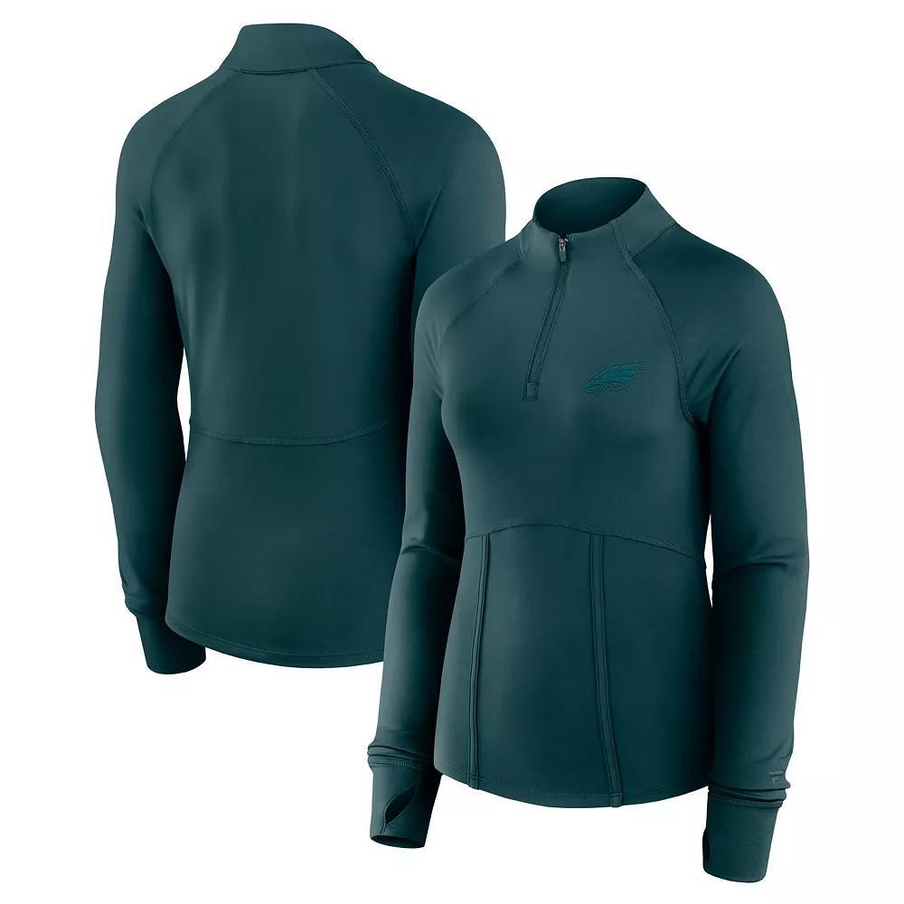 Women's Fanatics  Midnight Green Philadelphia Eagles Elements Quarter-Zip Jacket, Size: Medium Product Image