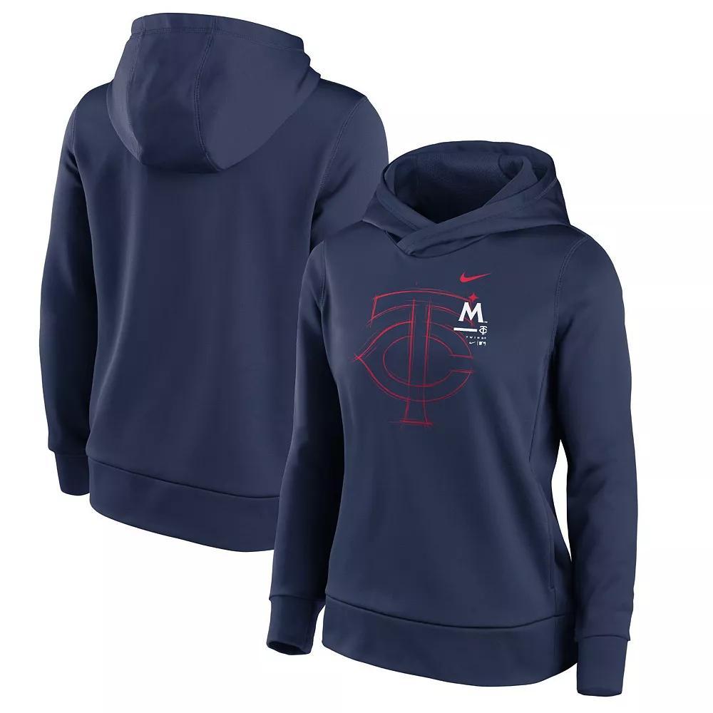 Women's Nike Navy Minnesota Twins 2023 Big Game Fleece Pullover Hoodie, Size: Large, Blue Product Image