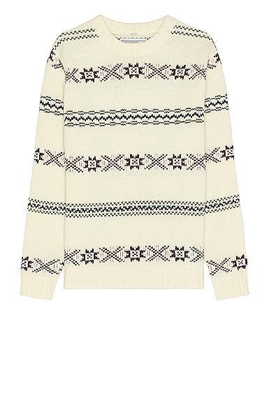 Schott Norwegian Sweater in Cream Product Image