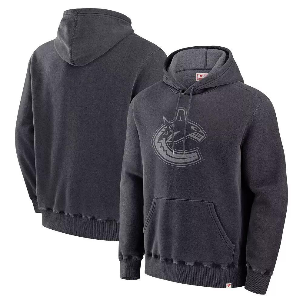Men's Fanatics Black Vancouver Canucks Pullover Hoodie, Size: Large, Cnk Black Product Image