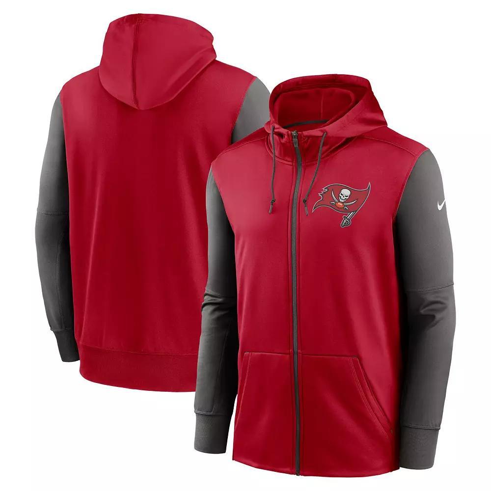 Men's Nike  Red Tampa Bay Buccaneers Performance Full-Zip Hoodie, Size: 3XL Product Image