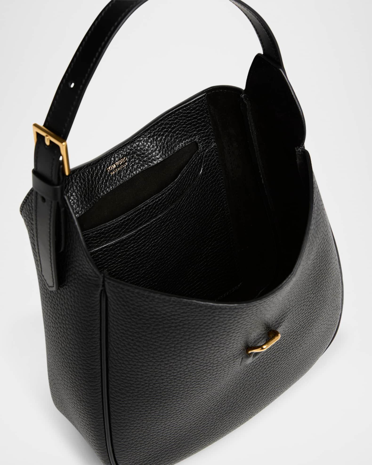 Monarch Small Hobo Bag in Grained Leather Product Image