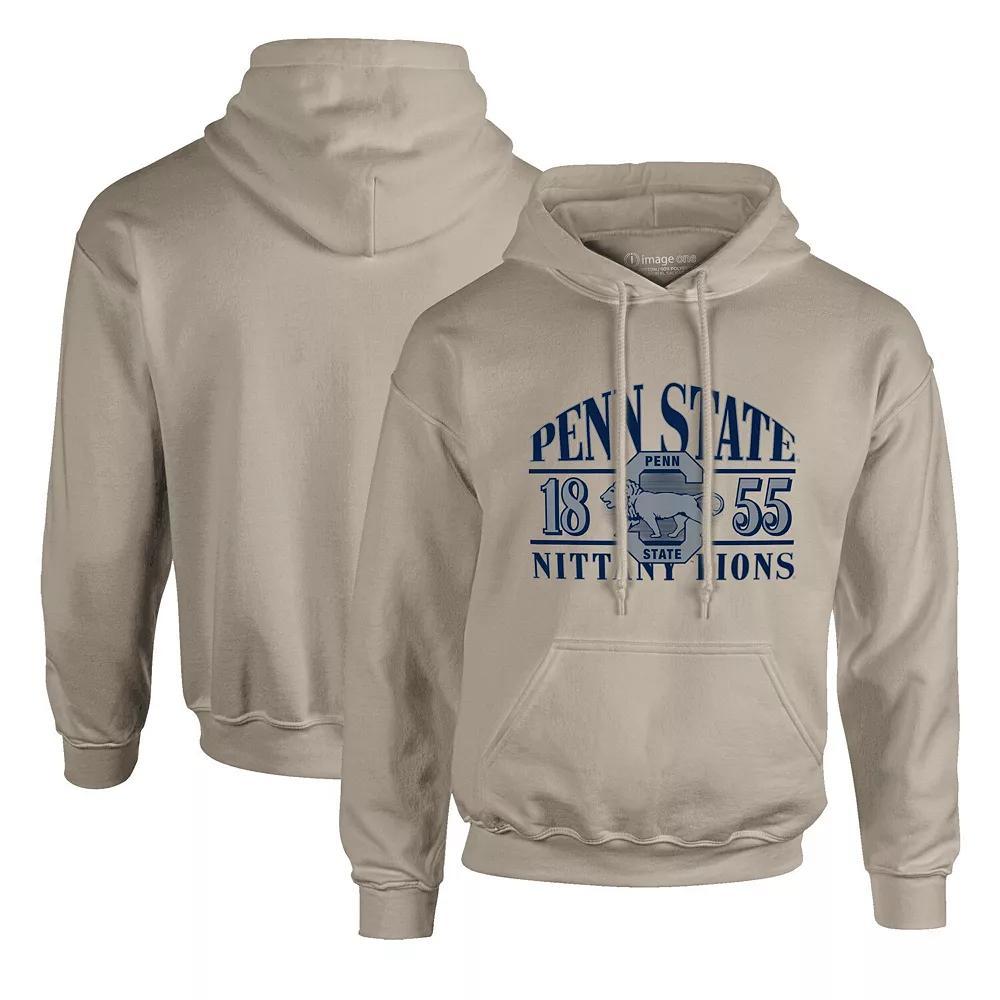 Men's  Tan Penn State Nittany Lions Upper Arch Letters Pullover Hoodie, Size: 3XL, Team Product Image
