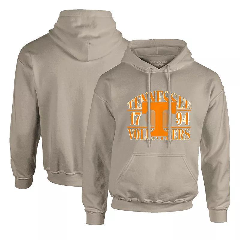 Men's  Tan Tennessee Volunteers Upper Arch Letters Pullover Hoodie, Size: Medium, Team Product Image