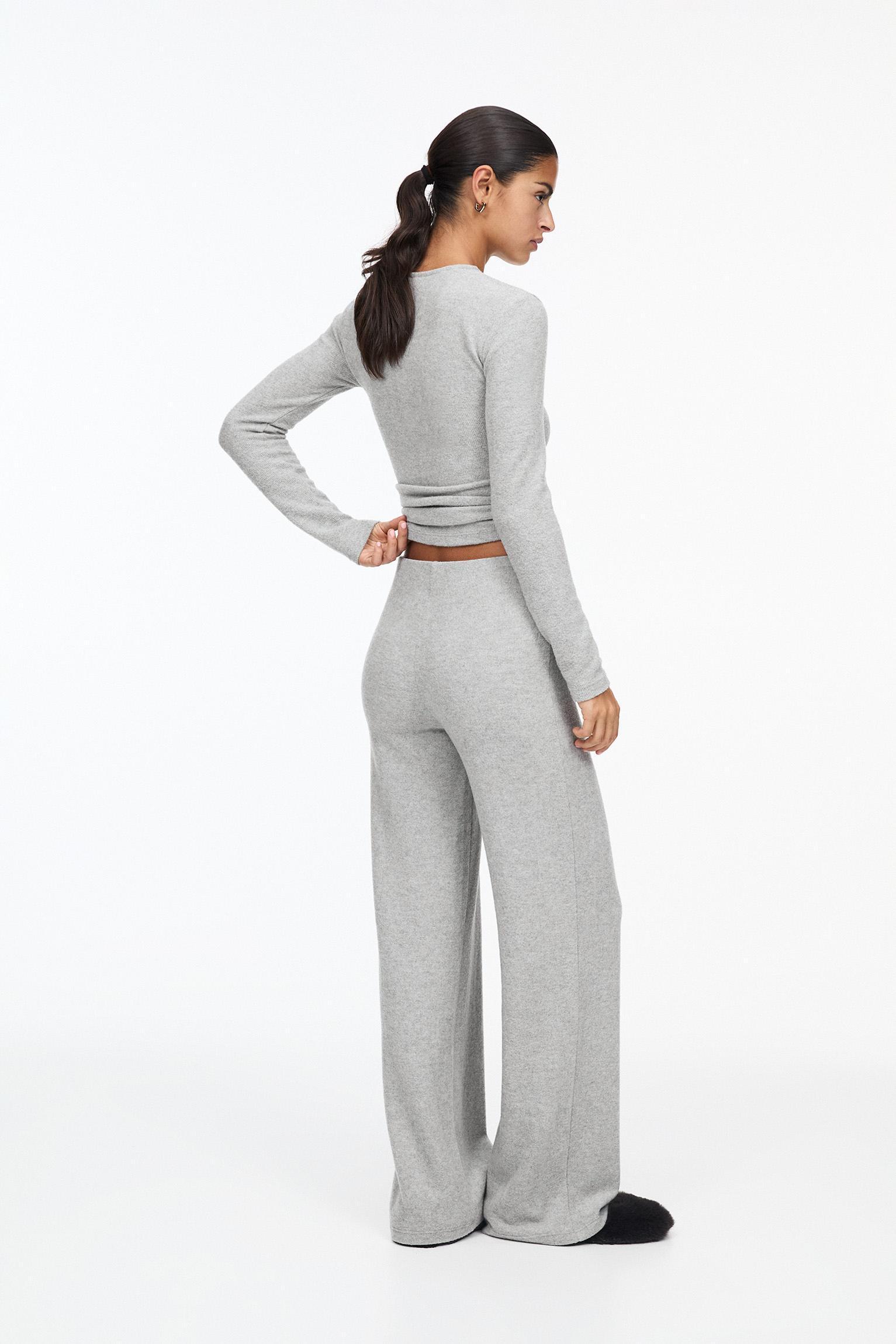 Wide-leg knit pants Product Image