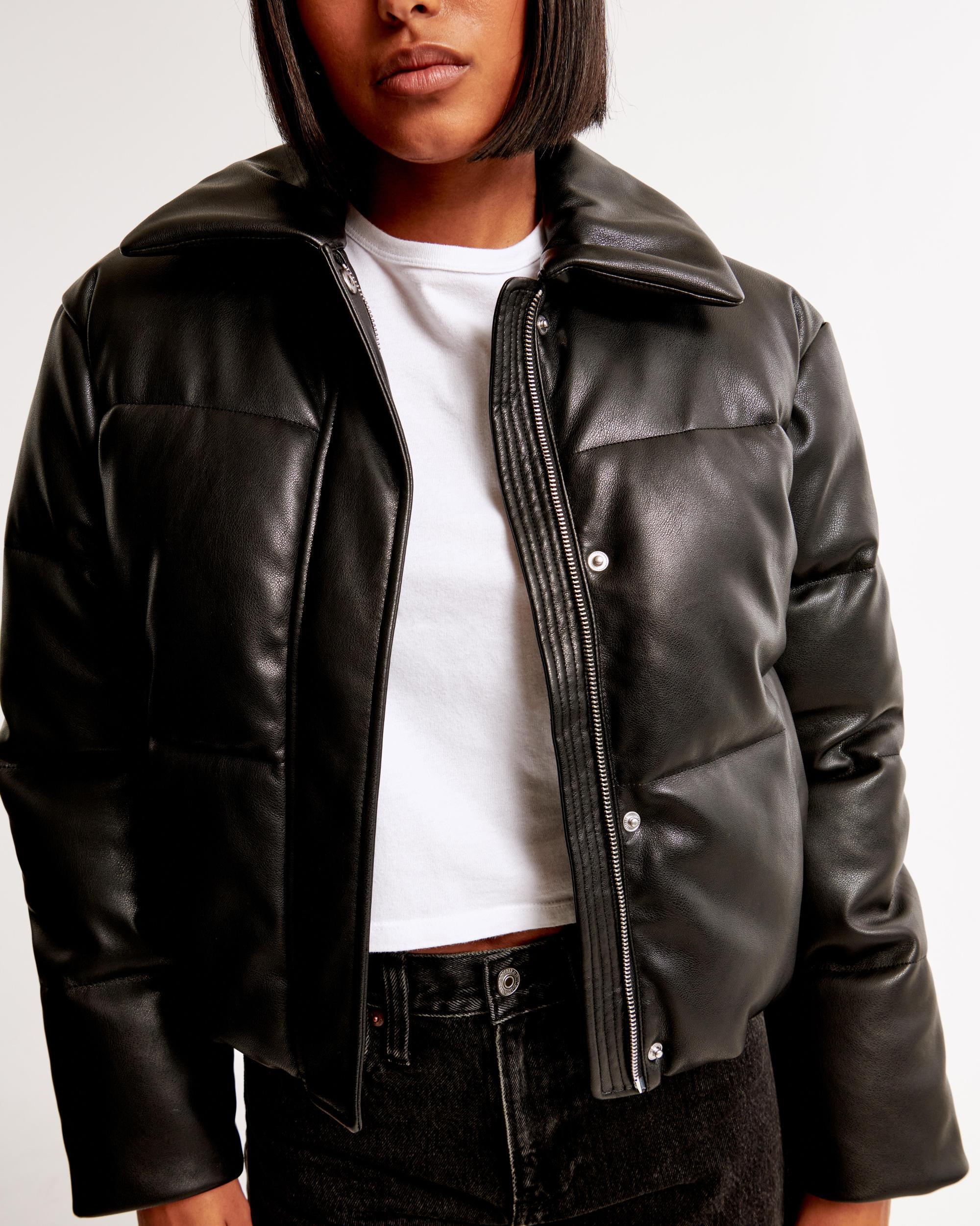 Cropped Velvet Puffer Coat Product Image