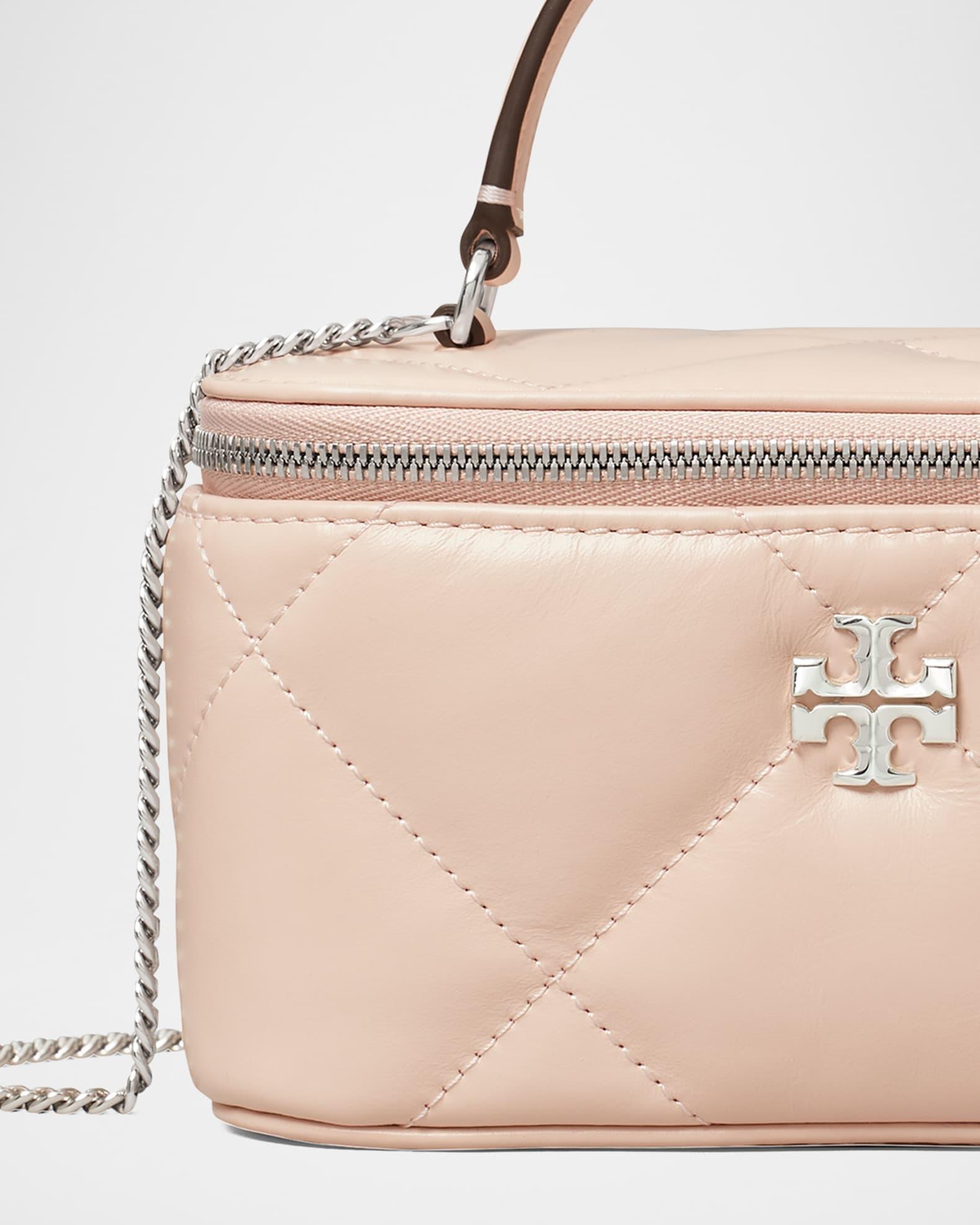 Kira Quilted Leather Vanity Top-Handle Bag Product Image