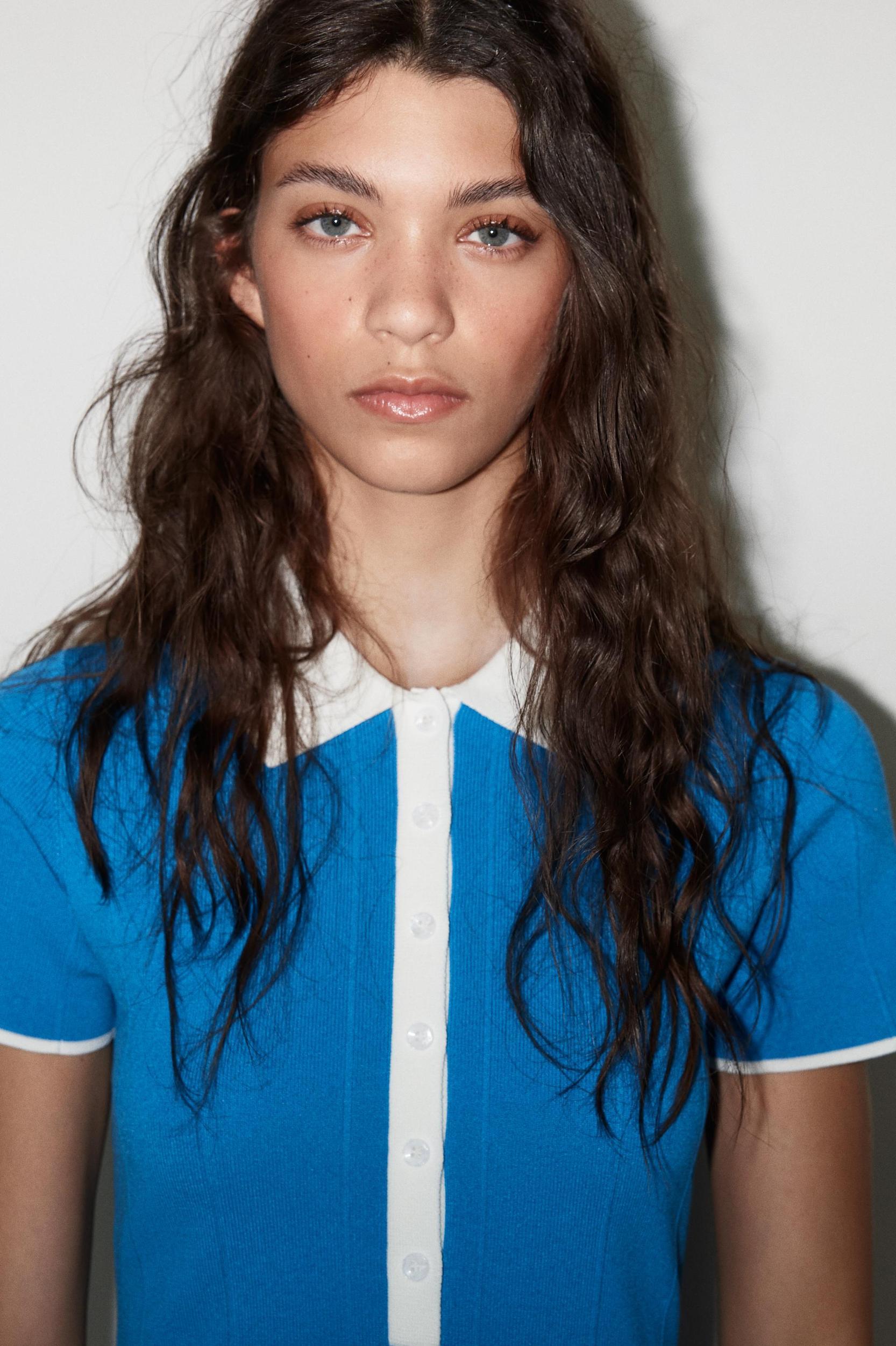 KNIT SHIRT DRESS Product Image