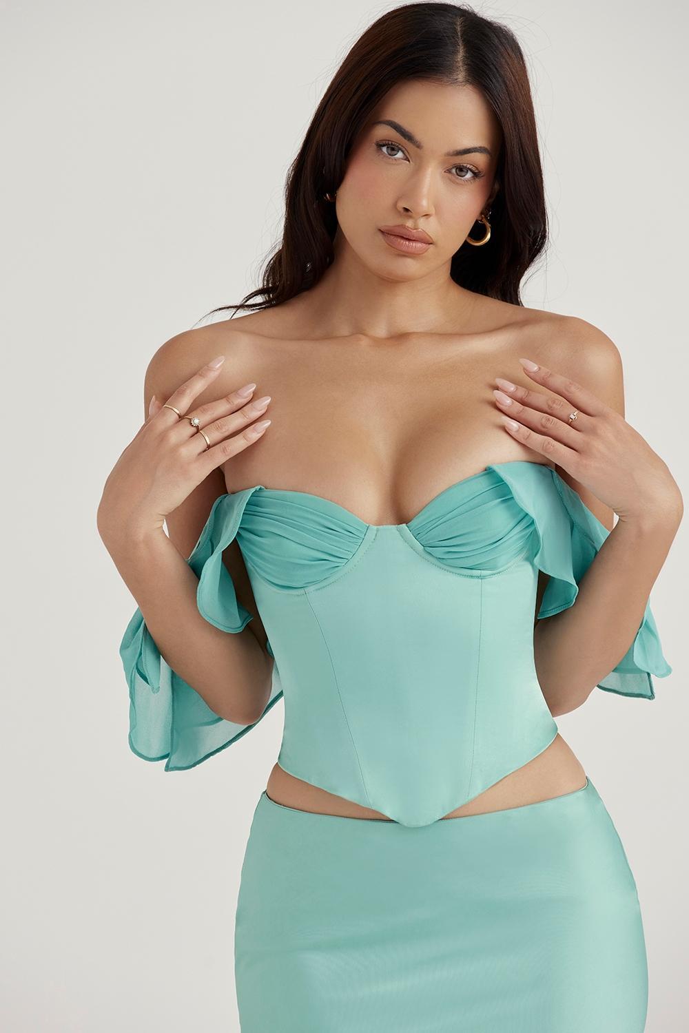 Lila Jade Ruffle Maxi Skirt Product Image