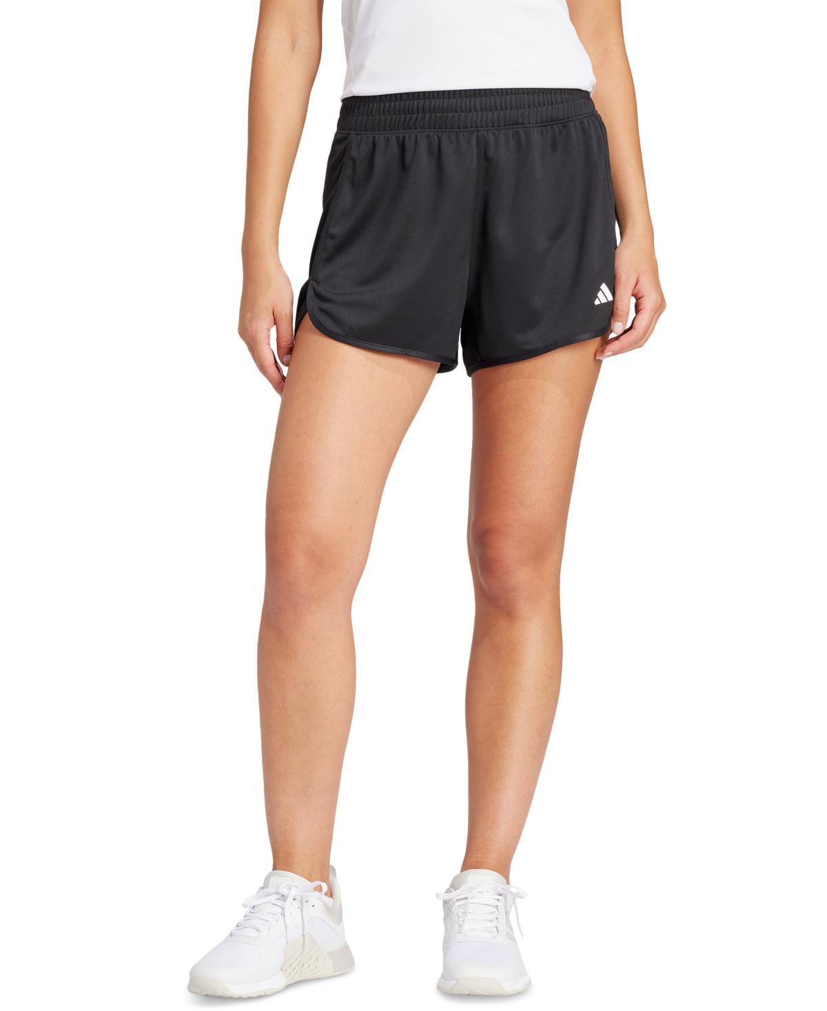 adidas Womens High-Waisted Knit Pacer Shorts Product Image