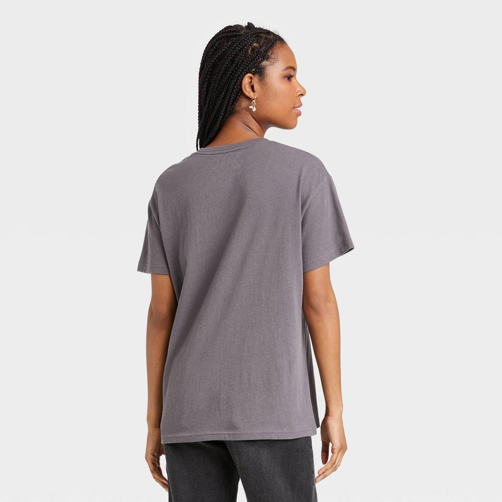 Women's Tupac Short Sleeve Graphic T-Shirt - Black M: Loose Fit, Crew Neck, Jersey Fabric Product Image