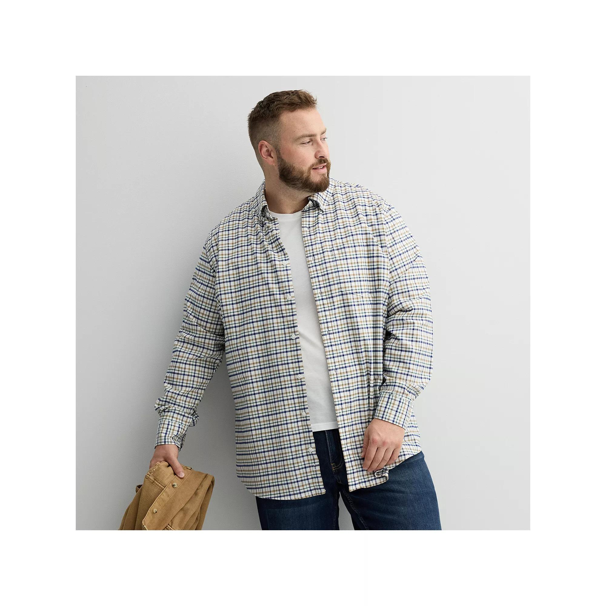 Big & Tall Sonoma Goods For Life Perfect Length Button-Down Shirt, Mens Product Image