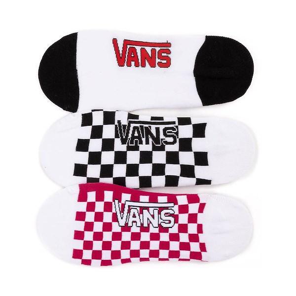 Womens Vans Buggin Out Canoodle Liners 3 Pack - Black / White / Red Product Image