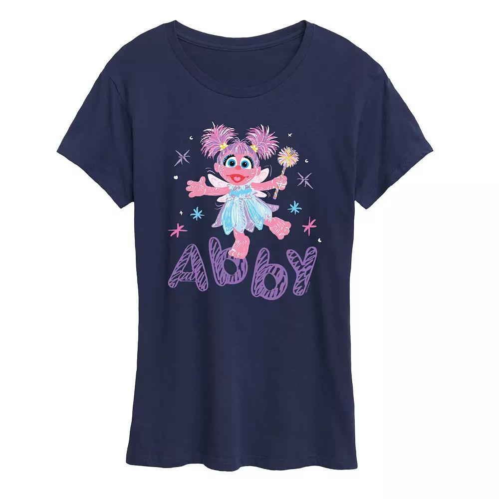Disney / Pixars Monsters Inc. Womens Schmoopsie Poo Graphic Tee Grey Blue Product Image