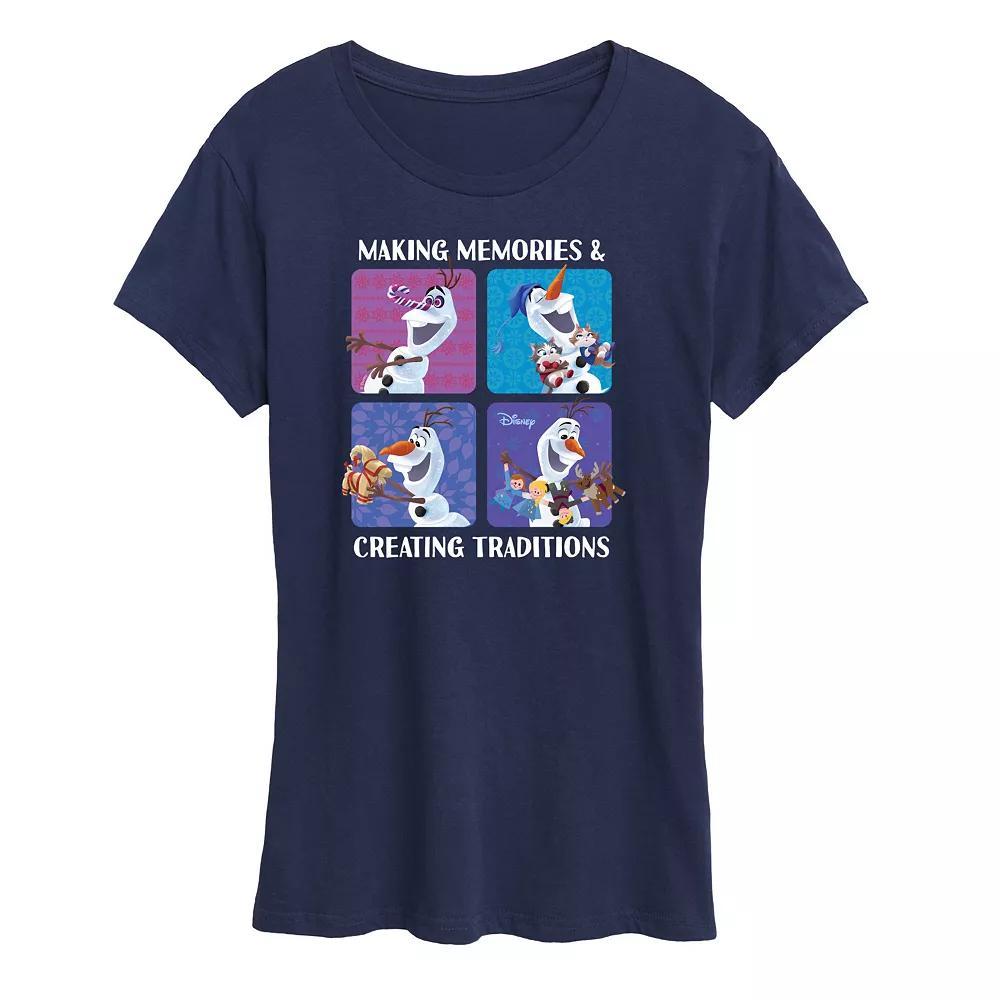 Disney's Frozen 2 Women's Making Memories Graphic Tee, Girl's, Size: Large, Blue Product Image