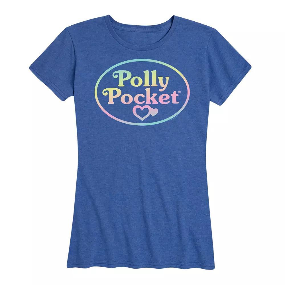 Womens Polly Pocket Ombre Logo Graphic Tee Product Image