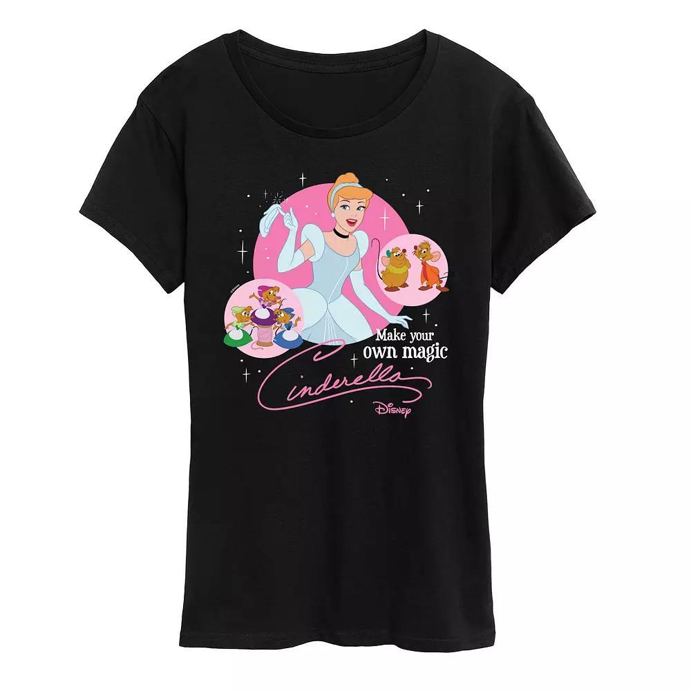 Disney's Cinderella Women's Magic Graphic Tee, Size: Medium, Blue Product Image