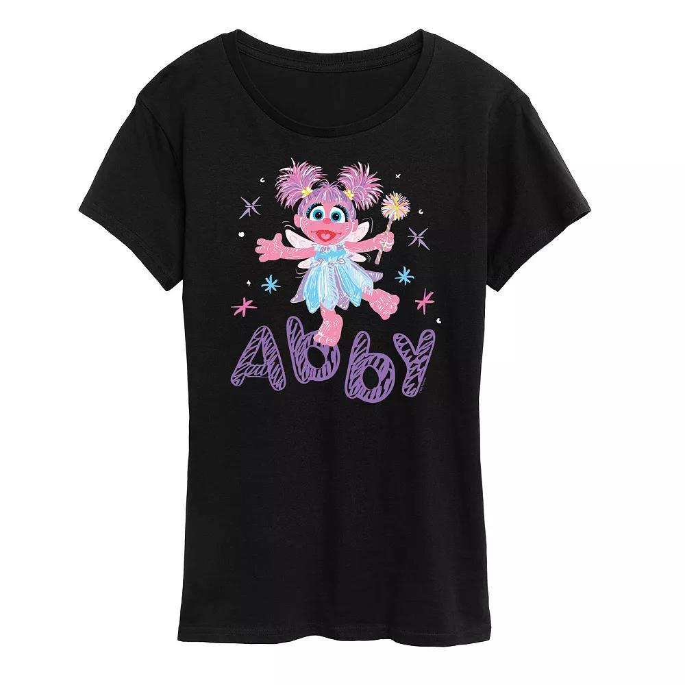 Women's Sesame Street Abby Cadabby Graphic Tee, Girl's, Size: Small, Black Product Image