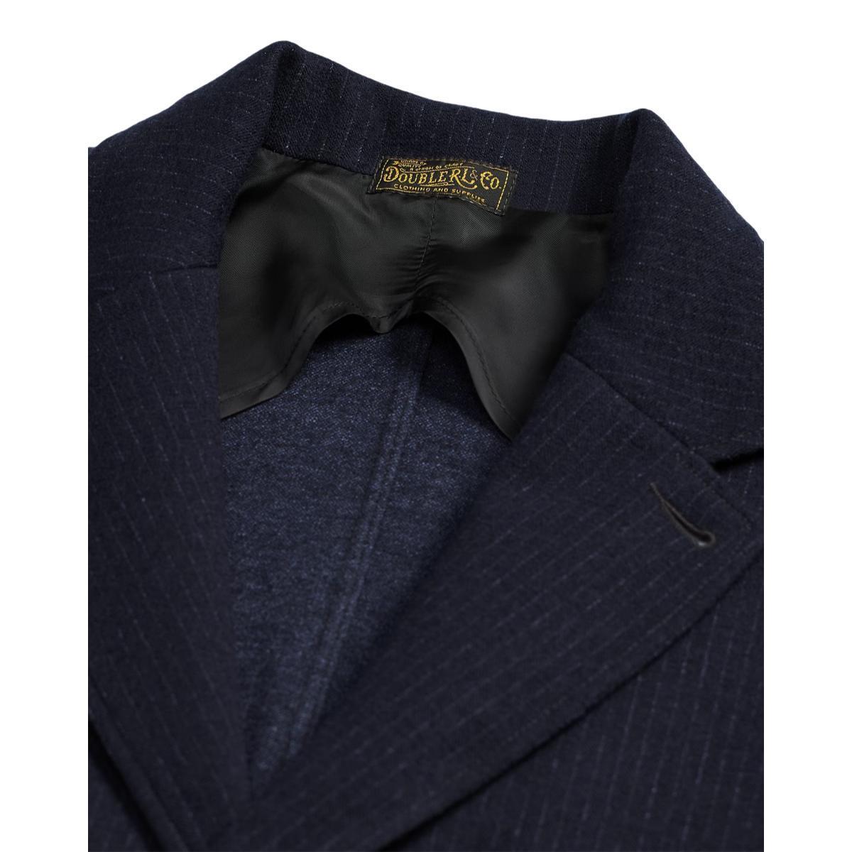 Unconstructed Jacquard-Knit Sport Coat Navy Multi Product Image