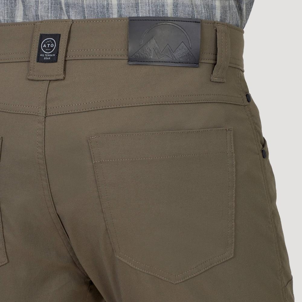 Wrangler Men's ATG Synthetic Straight Utility Pants - Morel 36x30: Midweight Nylon-Spandex, Zippered Pocket Product Image