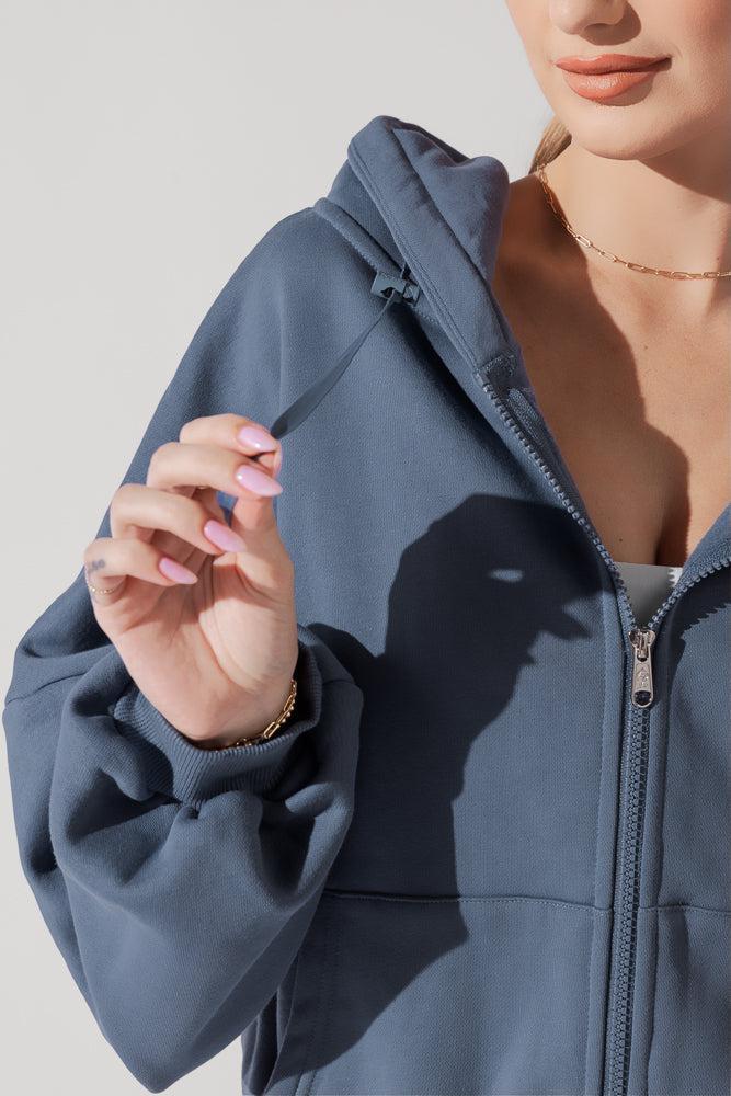 Zip Cloud Hoodie - Seashell Product Image