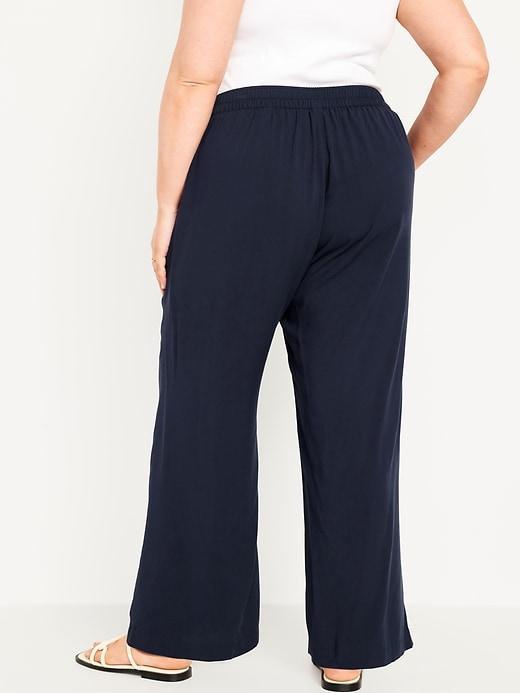High-Waisted Playa Wide-Leg Pants Product Image