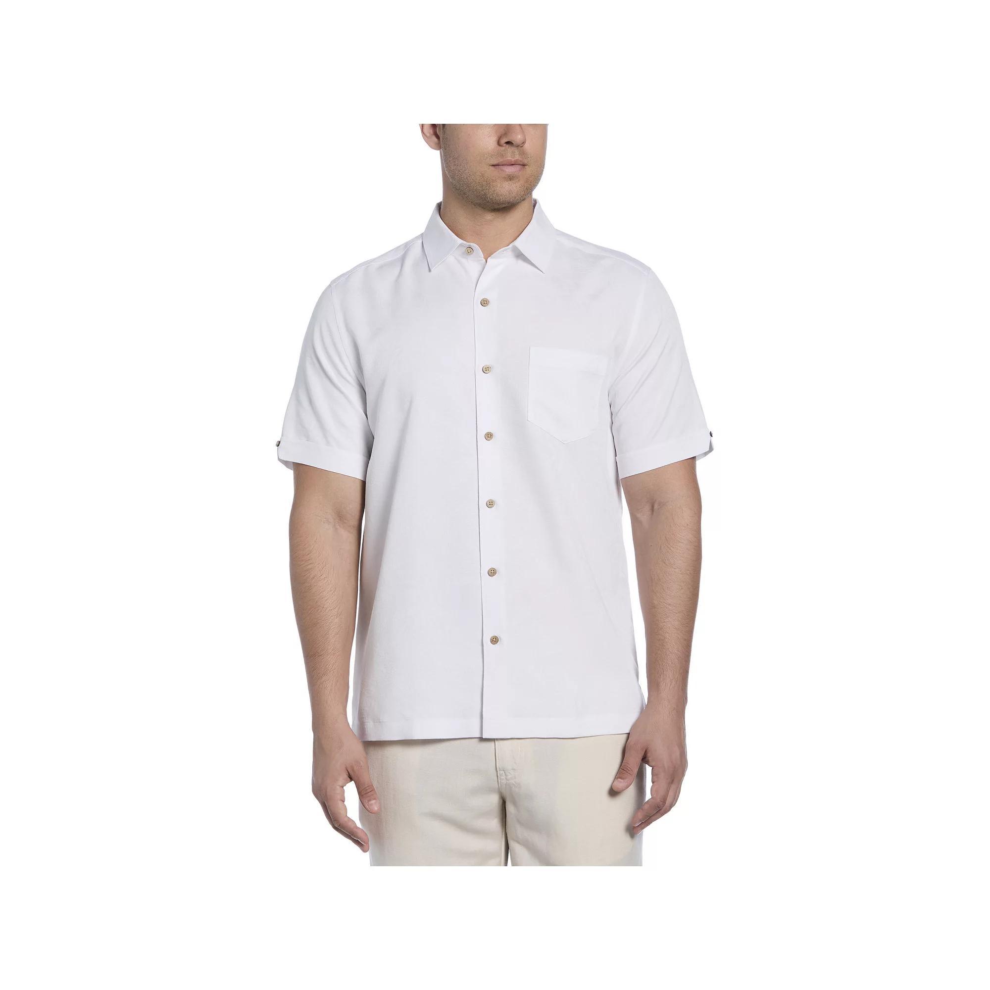 Men's Cubavera Short Sleeve Button-Down Shirt, Size: XL, Brilliant White Product Image