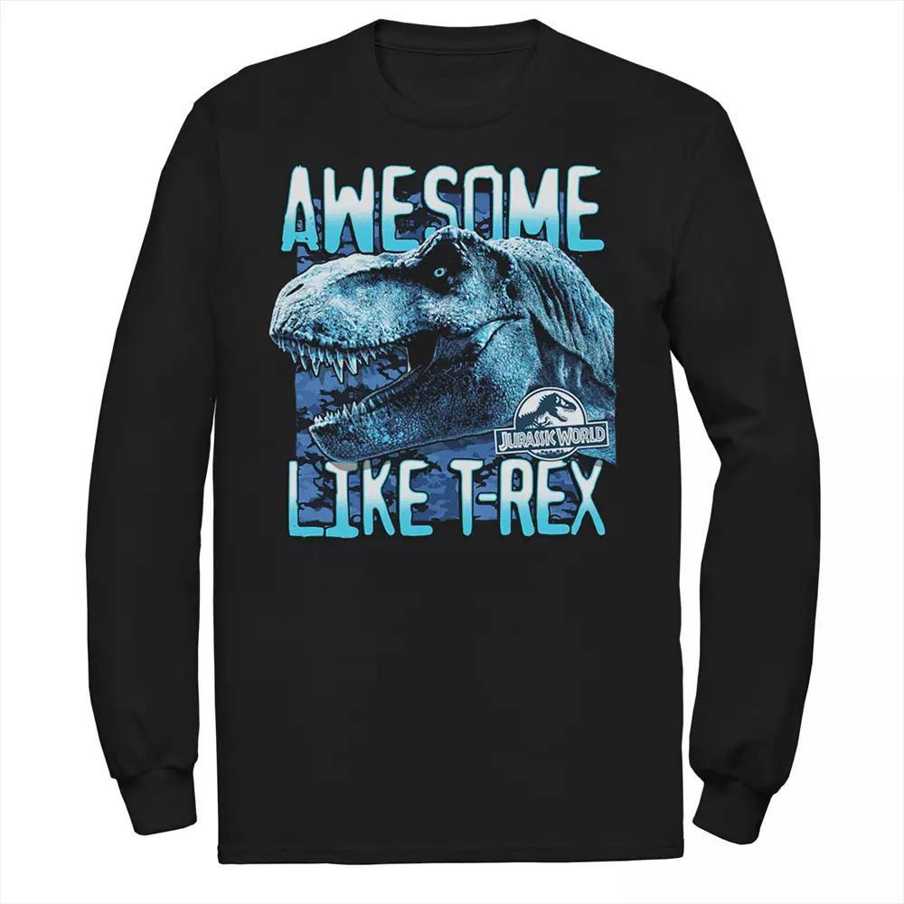 Men's Jurassic World Two Awesme Lke T-Rex Tee, Size: Large, Blue Product Image