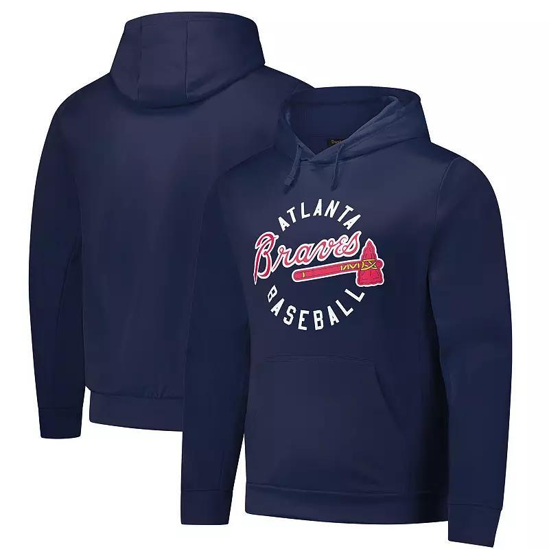 Men's Dunbrooke Navy Atlanta Braves Champion Pullover Hoodie, Size: 2XL, Blue Product Image