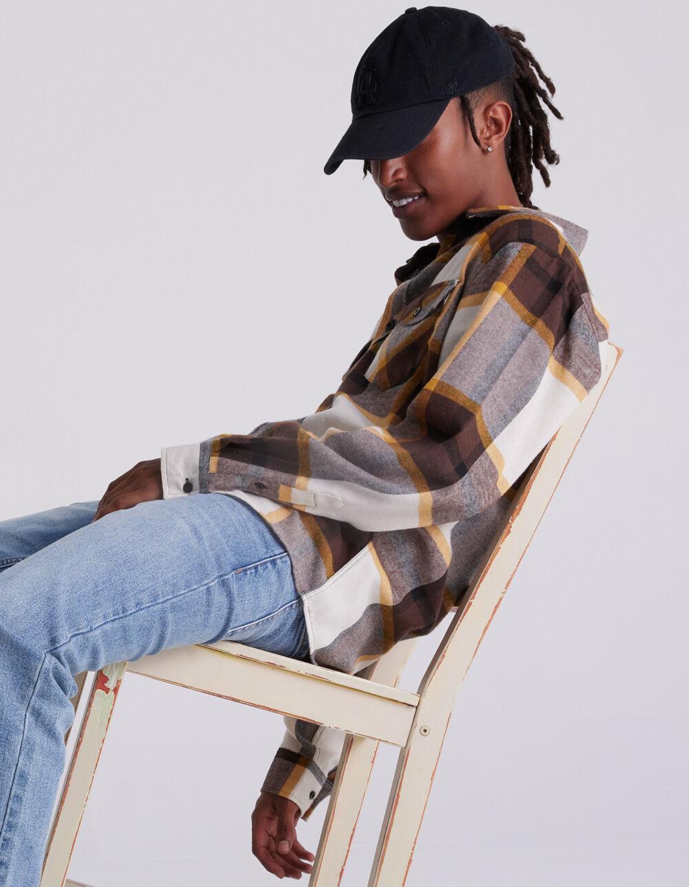 RSQ Mens Plaid Flannel - BROWN Product Image