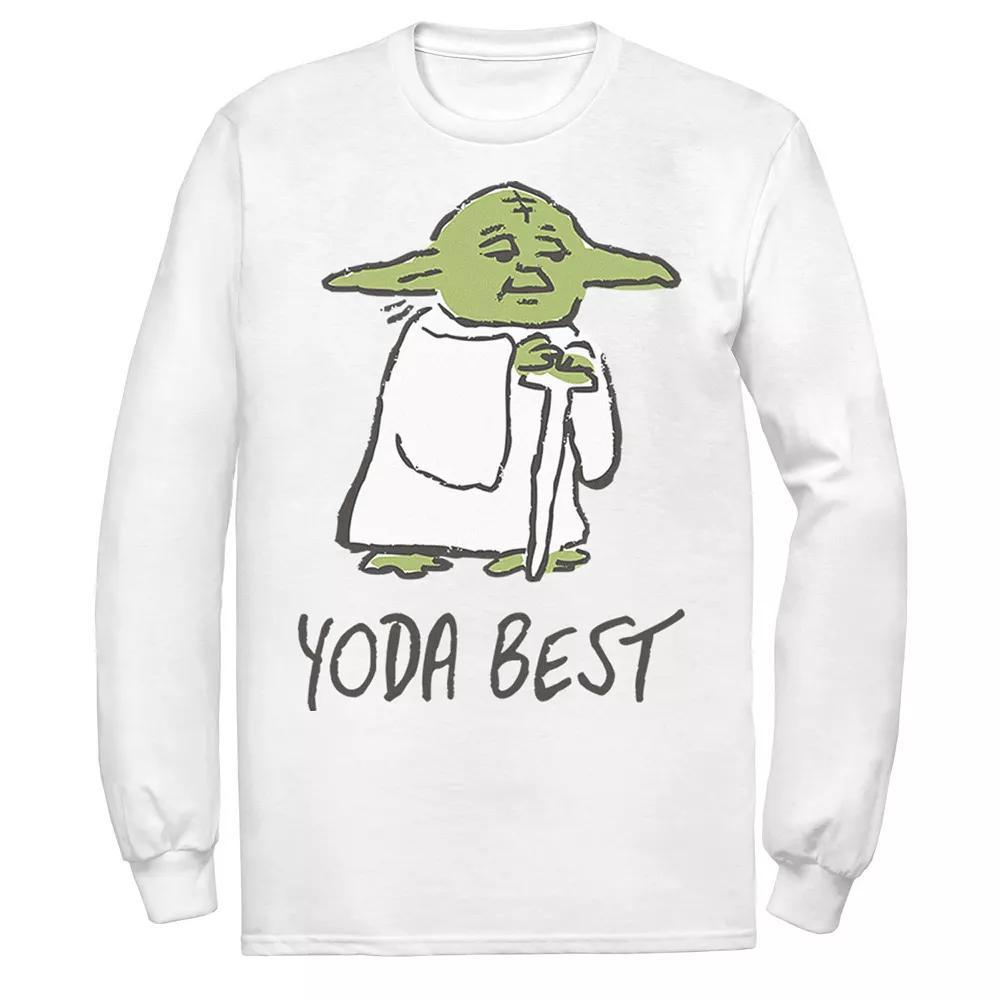 Men's Star Wars Yoda Best Portrait Sketch Tee, Size: XXL, Athletic Grey Product Image
