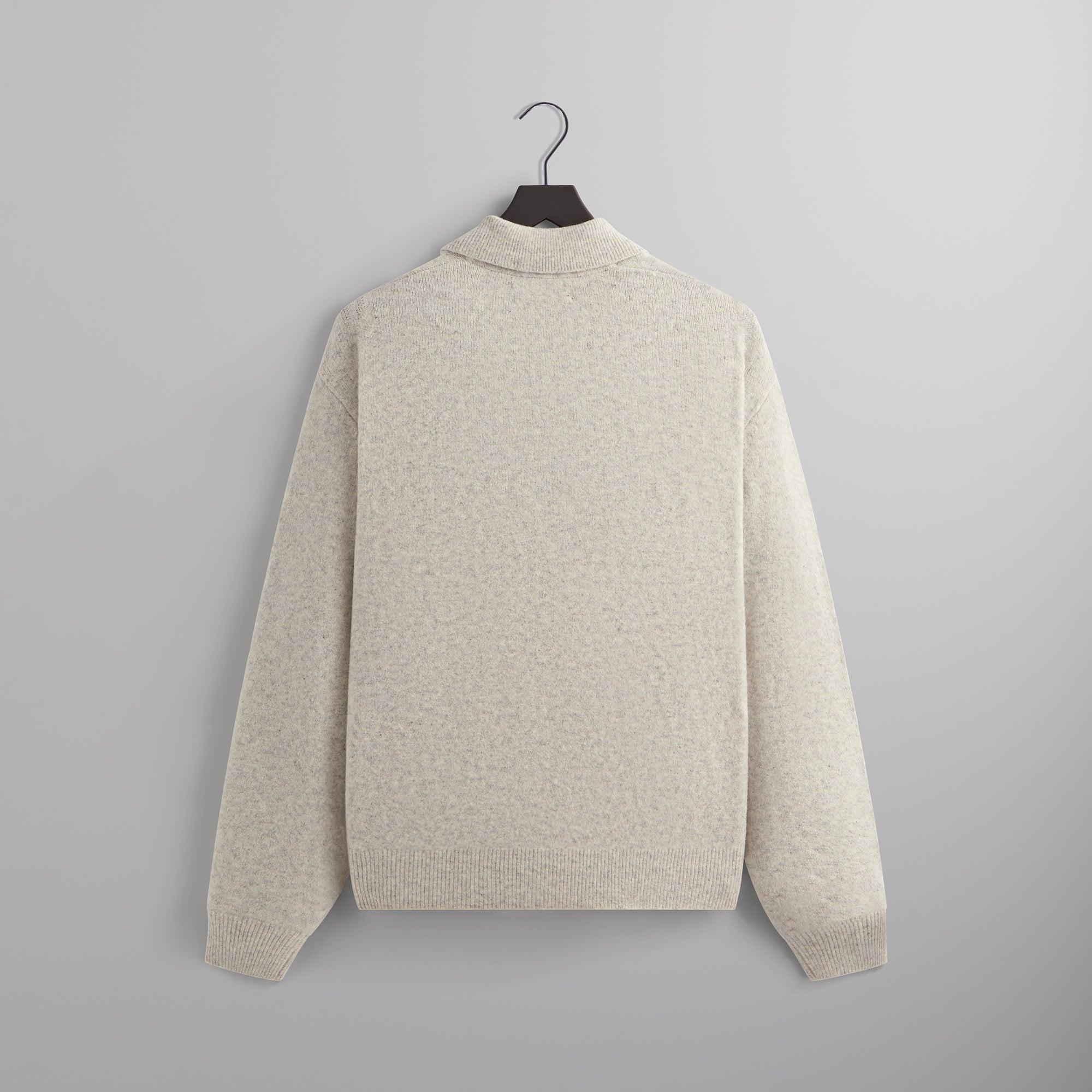 Kith Boucle Harmon Rugby Pullover Sweater - Light Heather Grey Male Product Image