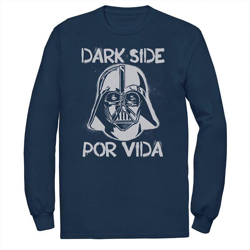 Men's Star Wars Darth Vader Dark Side Por Vida Stamp Tee, Size: Medium, Black Product Image